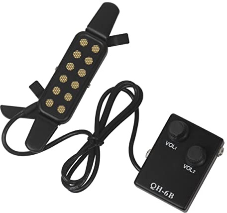 BESTonZON Tonabnehmer Für Akustikgitarren Gitarrenversorgung Bass-zubehör Tonabnehmer Für Folk-gitarre Bassgitarre Gitarren-tonabnehmer Tonabnehmer Für Gitarrenloch Bass Tonaufnahme Abs