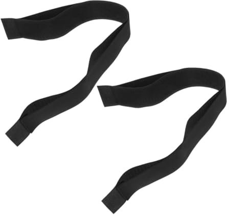 VINTORKY 2pcs Car Trunk Organizer Belt, Nylon Hook and Loop Tie down Straps for Automotive, Secure Umbrellas and Poles, Easy Installation, Black