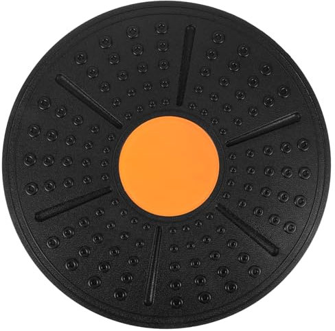 BESPORTBLE Halbkugel-trainingsgerät Aus Pp-material Rutschfestes Core-training Fitnessgerät Für Erwachsene Zuhause Und Unterwegs (schwarz+orange)