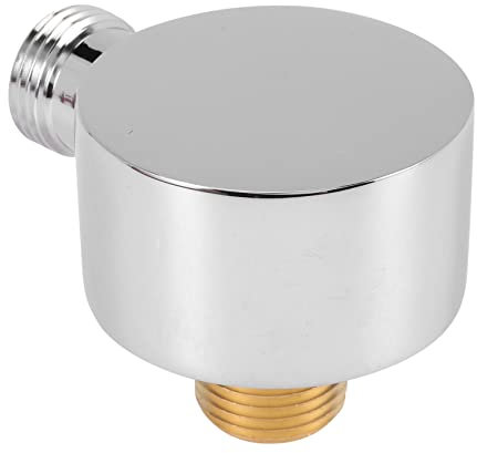 Asyduey Gomito di Alimentazione Un Parete, Connettore per Tubo Doccia da Parete Rotondo nel Accessori Uscita Acqua G1 / 2 Pollici per Doccia-