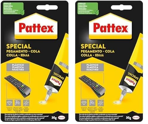 Pattex 1479384 Pegamento para plástico transparente, resistente al agua, 1 x 30gr (Paquete de 2)