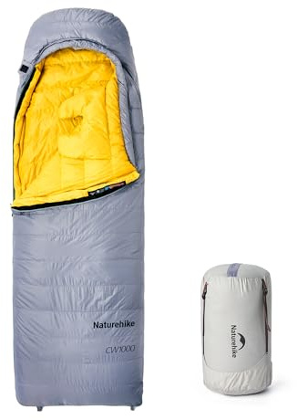 Naturehike CW-Serie RDS Daunenschlafsack,Ultraleichte Tragbare Kompackte Daunen Schlafsack 4 Jahreszeiten für Erwachsene und Kinder Outdoor Camping Wandern Reisen
