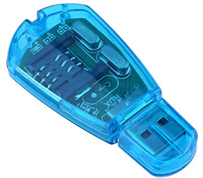 Eacam -SIM-Kartenleser, USB-SIM-Kartenleser mit Hoch Geschwindigkeit übertragung für Handy-SMS-Backup-Kopie Klon-Writer-CD, Lesen, Bearbeiten, Sichern und Kopieren von SIM-Kartendaten
