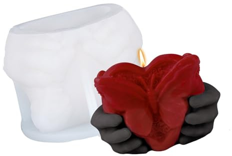 Stampi in silicone a forma di cuore per resina epossidica per sapone fatto a mano in gesso per la muffa della decorazione domestica