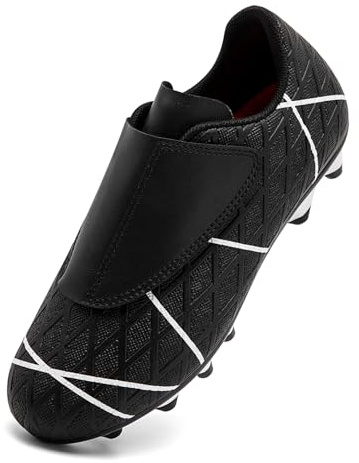 Unitysow Zapatos de Fútbol Niño Calzado Profesional Entrenamiento Deporte Zapatillas de Fútbol Tacos de Fútbol Botas de Futbol Niños,Negro 1,37 EU