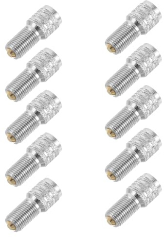 PRETYZOOM Estensore della Valvola del Pneumatico 10 Pezzi Adattatore di Estensione Valvola 24mm in Plastica Resistente per Auto Monociclo e Carriola Set per Gonfiaggio Pneumatici