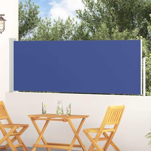 Genérico Toldo Lateral retráctil de jardín Azul 100x300 cm, Sombrillas Azul,48372
