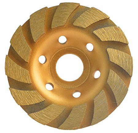 Gunpla 105mm x 22.2mm 4 inch Concrete Turbo Diamond Grinding Disc Wheel 12 Segs Cup Masonry Granite Stone Cutting Heavy Duty Tool for Angle Grinder Plaster Removal