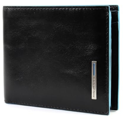 Piquadro Uomo in Pelle, Accessori da Viaggio-Portafogli Unisex-Adulto, Nero, Talla única