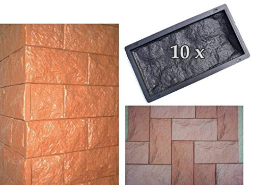Beton-ABC 10 Schalungsformen für Wandklinker, Verblender-Schieferstruktur 320/3