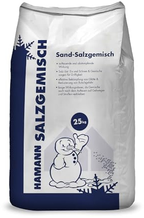 Hamann Mercatus GmbH Sand-Salzgemisch 25 kg - Sandgemischt mit Deutschen Steinsalz