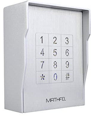 MATHFEL Smart Lock AC230 Serrure électronique pour porte d'entrée - Serrure à code résistante aux intempéries - IP66 - Ouverture de porte avec code - Serrure intelligente