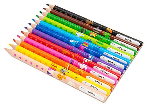 Pelikan Combino Buntstifte - dreikant - Stifte mit Namen/individueller Gravur oder Druck
