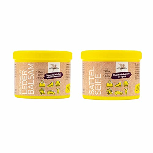 Polsterreiniger, Lederreiniger Sattelseife & Lederbalsam a 500ml in Set von Carmesin
