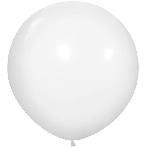 36 Zoll XXL Luftballons Weiß,Großer Helium Ballons,Riesige Luftballons für Geburtstag Feiern, Festivals, Karneval und Hochzeiten(6 Stück)