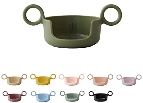 Design Letters Griff für Baby und Kinder Persönliche Eco Becher (Waldgrün) - BPA-frei und BPS-frei. Erleichtert dem Kind das Trinken der Tasse. Spülmaschinenfest, leicht, 17 g.