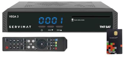 Servimat Vega 3 Full HD Satellite TV Receiver + TNTSAT V6 Astra 19.2E Access Card