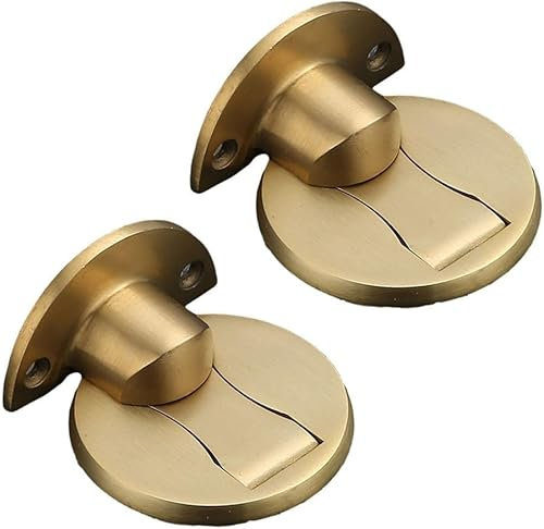 Türstopper, Türkeil, 2 Stück, starker magnetischer Türstopper, Metall-Türstopper, robuster Türverschluss, verdeckte Schraubenlöcher, schützt Wände (A) (Farbe: C) (Color : C)