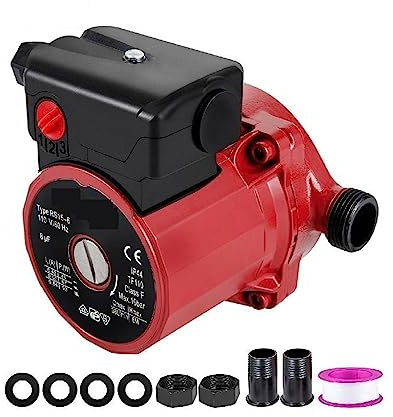 ARTGOS Wasserpumpe RS15-6 Warmwasser-Umwälzpumpe 110 Umwälzpumpe 3/4-Zoll NPT 3-Gang-Warmwasserbereiter-Umwälzpumpe mit 9,5 Gpm für Garden Home Shower Waschmaschine