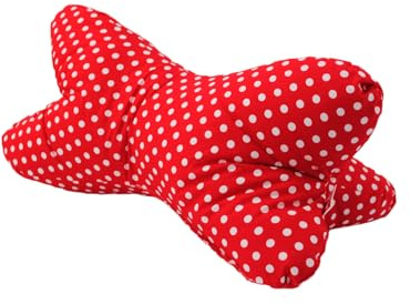 POWER INN Leseknochen | Nackenkissen - Lesekissen | 44 x 23 cm (Baumwolle, Rot)
