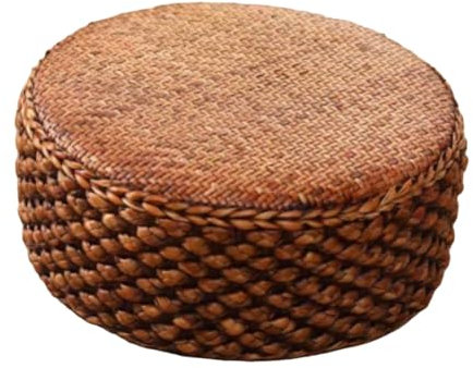 kowaku Rattan-Tatami-Kissen, Rattan-Sitzkissen, bequemes Sitzkissen, Tatami-Bodenkissen für drinnen und draußen, Balkon, Yoga, Kaffeefarbe