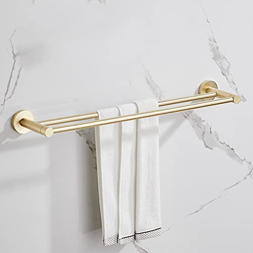 Badezimmer-Zubehör-Set, gebürstetes Gold, Handtuchhalter fürs Badezimmer, Handtuchhalter komplett aus Kupfer, Kleiderhaken, an der Wand montierte Badezimmer-Hardware, Wandmontage