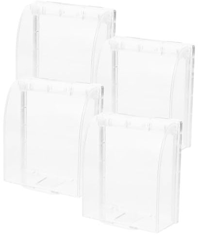 Veemoon 4stücke Teiliges Wasserdichter Steckdosenabdeckung Selbstklebend Transparentes Schutzcover Für Innen Und Außenanwendungen Für Küche Bad Und Büro