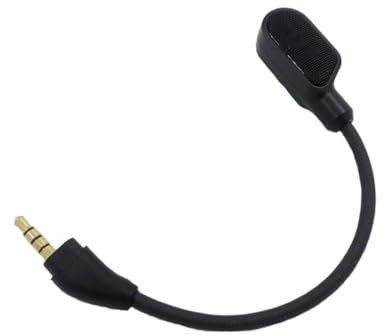 Yaowanguan Cloud III Microfono,Sostituzione Microfono 3.5mm Game Boom Rimovibile Cancellazione Rumore Microfono con Indicatore LED per HyperX Cloud III Wireless,Cuffie da Gaming Senza Filo