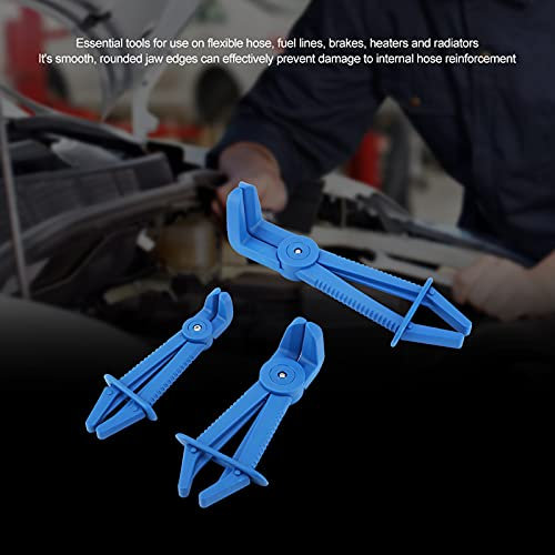 Kit de Pinces de Serrage pour Tuyaux Flexibles en Plastique, 3 Pièces, Essentiel pour les Systèmes de Réparation de Véhicules, Freins, Colliers de Serrage pour Conduites D'eau et