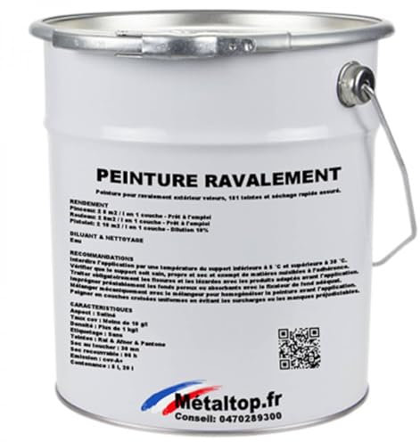 Metaltop - Peinture Ravalement - Vert mousse - RAL 6005 - Pot 1 L