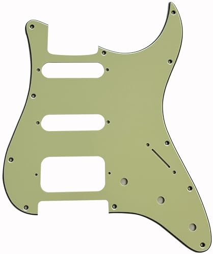 Für FUJIGEN Neo Classic HSS Style Gitarre Pickguard Teile (3-lagig, Vintage Green)