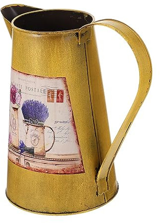 GALPADA Florero De Hierro Antiguo Jarrón Decorativo Diseño Vintage para Arreglos
