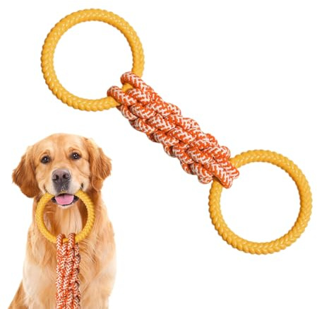 Generisch Hundeseilspielzeug, Hundespielzeugseil,Interaktives Hundetraining Spielzeug - Interaktiver Welpe -Zähne -Schleifgerät für Zuhause, Haustierschlepper des Kriegsspielwerkzeugs