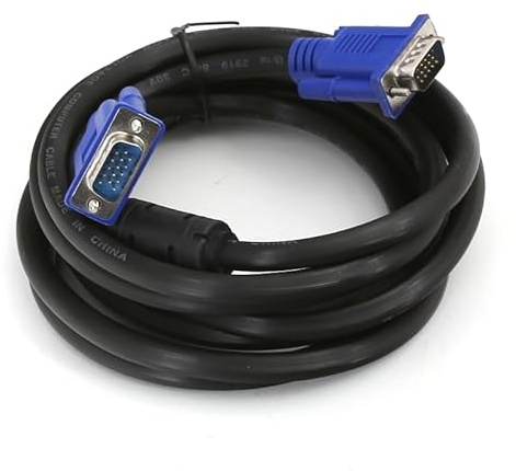 Zarivy Câble VGA 6+3, longueur 3 m, connexion analogique, idéal pour la transmission vidéo sur moniteurs et projecteurs.