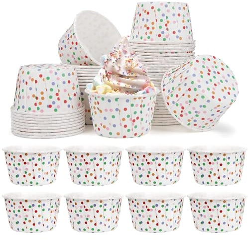 Muffinförmchen Papier, 100 Stück Muffins Papierförmchen, Cupcake Förmchen | Muffins Backförmchen, Wrapper Muffinförmchen für Backen Dessert Party Geburtstag Hochzeit