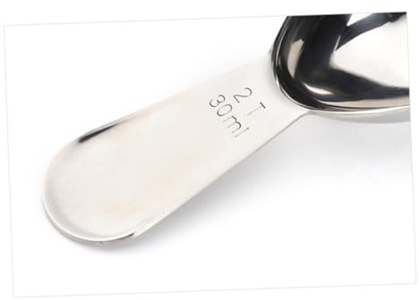 TOYANDONA Juego de Cucharas Medidoras de Café 15 Ml y 30 Ml Tamaño Mini Acero Inoxidable Ergonómicas para Hogar Cocina Oficina Set de 2 Piezas