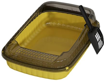 ZGUZMCMK Open, Kitten, Litter, Cat Sandbox, Toilet, yellow