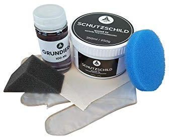 schneidbrett guru Professionelle Behandlung für Holz-Schneidebretter (Komplettset 350 ml Wachs + 100 ml Pflegeöl) natürliche Öle mit BIENENWACHS, lebensmittelecht