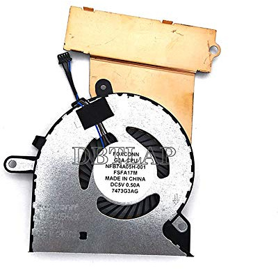 DBTLAP Nuevo Ventilador para HP Omen 15-CE 15-CE000 15-CE010CA 15-CE020CA 15-CE030CA 15-CE051NR Portátil CPU Ventilador 929455-001 NFB74A05H-001