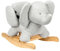Nattou Balancín del elefante Tembo, 10 - 36 Meses, 64 x 34 x 46 cm, Gris