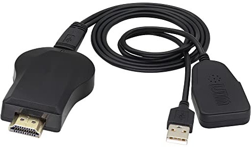 zdyCGTime dongle de Pantalla inalámbrica,Receptor de la exhibición del Adaptador de 1080P HD WiFi TV HDMI,Dispositivo de Pantalla inalámbrico con Micro Cable,Aplicar para de PC/Monitor/TV.(1piezas)