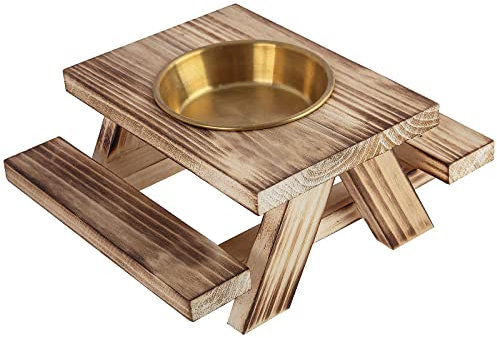 BalterFF Eichhörnchen-Futterstation für draußen, Picknick, Tisch, Hof, Spiele, lustige Erdnüsse in Muschel für Eichhörnchen, Picknick, Tisch, Hausbank, Gartendekoration, Streifenhörnchen, Mais
