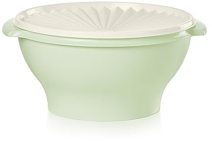 Tupperware Heritage Collection 17,25 Tassenschüssel mit Starburst-Deckel, helles Minzgrün, Vintage-Farbe, spülmaschinenfest und BPA-frei, 4,1 l