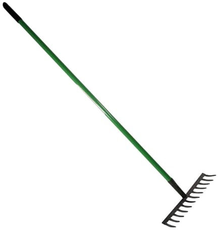 Gardening Hand Tools - Heavy Duty Garden Tools | Ideal For Planting, Weeding, Cleaning Garden, Raking, Weed Removal (12 Tooth Lawn Rake)