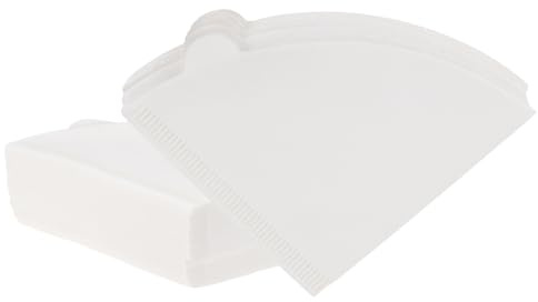 uxcell 200 Count Size V01 Cone Coffee Filters, Disposable Paper Percolator Coffee Filters Natural Unbleached Wood Fiber,Suitable for Pour Over Coffee Filter Drip Coffee Maker White