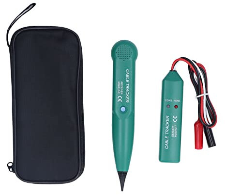 Cable Finder Professional Line Tracer Wire Tester Telephone Detector, Sturdy Cable Tester for Install Debug Maintenance with a Frequency of 1.5khz for Cable Tracing