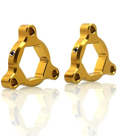 XUBOR Motorrad 14mm CNC Aluminium Federgabel Vorspannungsversteller, for Yamaha, FZ1 YZF-R6 YZF-R1 YZF R1 R6 YZFR1 YZFR6, MT-09 Vorderradgabel-Vorspannungseinsteller(Gold)