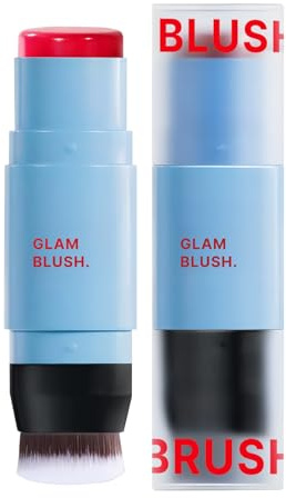 Blush Stick Femme Double Embout, Hydratant, Longue Tenue, Soyeux