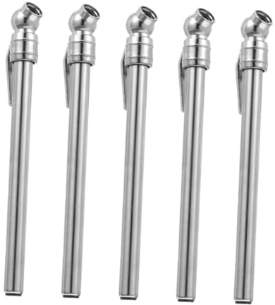 YARNOW 5 pezzi Manometro Penna Pressione Pneumatici Auto Portatile Misuratore Preciso per Auto Suv Veicoli e Biciclette Compatto e Facile da Usare