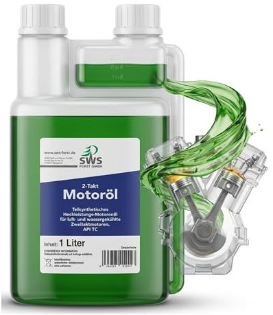 SWS Forst Super-Oil 2-Takt Öl (3x 1 liter) - Zweitaktöl für Motoren - 2 Takt Mischöl teilsynthetisch - Leistungsstarkes Mischöl für zuverlässig geschmierte Motoren